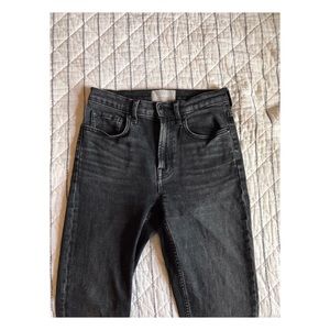 Everlane High Rise Skinny Jeans Washed Black